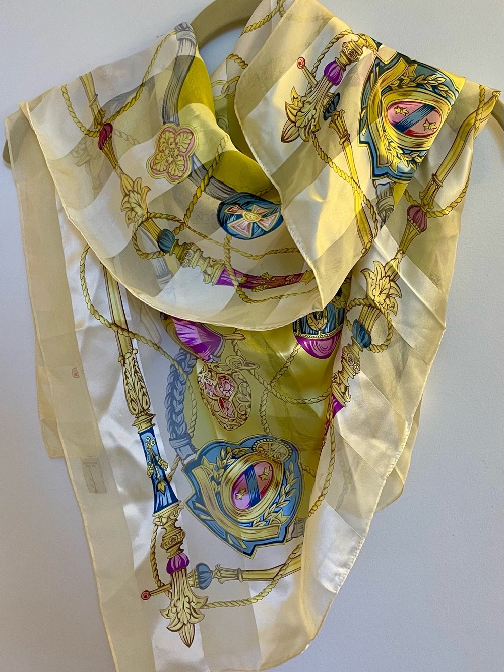 Vintage Hiroko Kapp 100% Silk Scarf Made In Japan Square